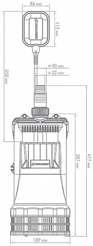 Насос дренажный Q=12м³/ч H=25м Джилекс Дренажник 200/25 5152