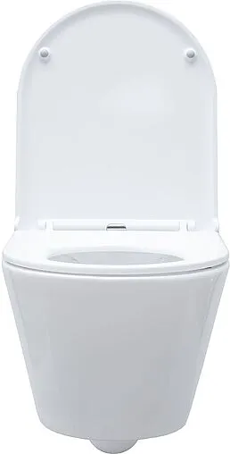 Унитаз подвесной безободковый Aquanet Lake Rimless белый LAKE-W