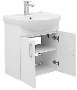 Тумба-умывальник Aquanet Ирис 60 белый 00198380+00182641, 5