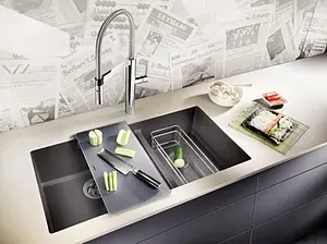 Разделочная доска Blanco Subline стекло серебристое 227699 Разделочная доска Blanco Subline стекло серебристое 227699, 4