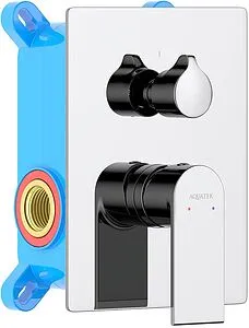 Смеситель для ванны скрытого монтажа Aquatek Лира хром AQ1446CR Смеситель для ванны скрытого монтажа Aquatek Лира хром AQ1446CR, 1