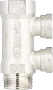 Коллектор распределительный проходной 2 отвода 1"в/н x ½"в Valtec VTc.550.N.0602 Коллектор распределительный проходной 2 отвода 1"в/н x ½"в Valtec VTc.550.N.0602, 5