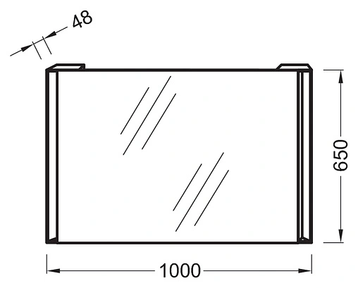 Зеркало с подсветкой Jacob Delafon Reve 100 EB576-NF Зеркало с подсветкой Jacob Delafon Reve 100 EB576-NF