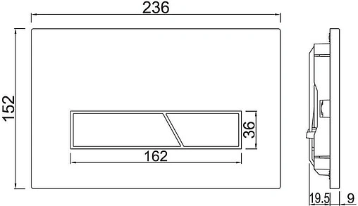 Клавиша смыва для унитаза Jaquar Fusion JCP-ABR-292415 античная бронза
