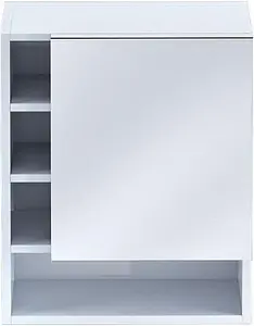 Шкаф-зеркало Milardo Niagara белый NIA5000M99, 1