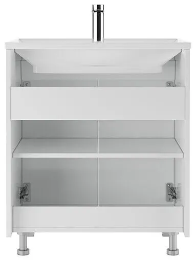 Тумба-умывальник напольный Айсберг Норма 70 белый DA1657T+4620008197746