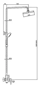 Душевая система со смесителем для ванны Bravat Opal F6125183CP-A1-RUS Душевая система со смесителем для ванны Bravat Opal F6125183CP-A1-RUS, 3