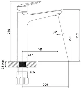 Смеситель для раковины IDDIS Torr хром TORSB01i01 Смеситель для раковины IDDIS Torr хром TORSB01i01, 2