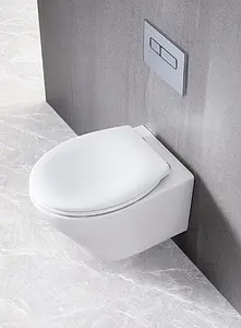 Унитаз подвесной безободковый BelBagno Acqua белый BB340CHR Унитаз подвесной безободковый BelBagno Acqua белый BB340CHR, 5