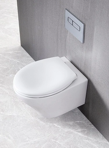 Унитаз подвесной безободковый BelBagno Acqua белый BB340CHR Унитаз подвесной безободковый BelBagno Acqua белый BB340CHR