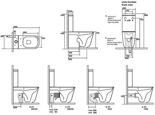 Чаша унитаза Kerasan Tribeca белый 511701