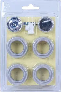 Комплект радиаторный универсальный ¾" Global серый Комплект радиаторный универсальный ¾" Global серый, 1