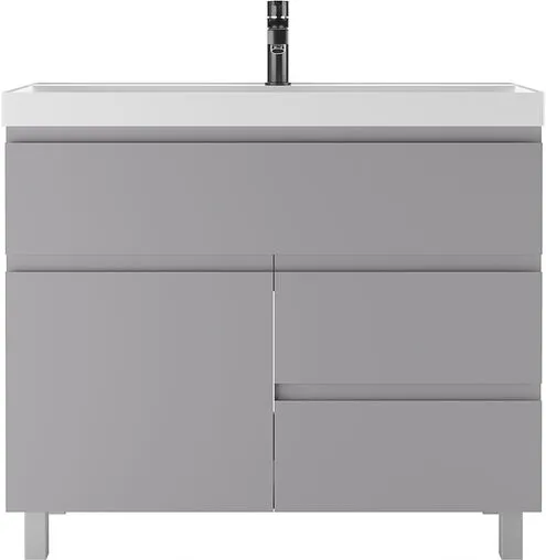 Тумба-умывальник напольная Домино Graffo 100 светло-серый DGr2412T+4670142930051