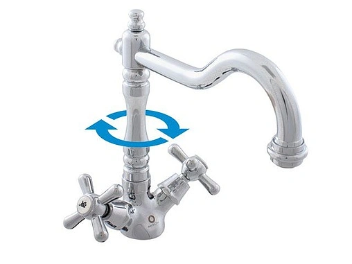 Смеситель для раковины Rav Slezak Morava retro хром MK120.5/8