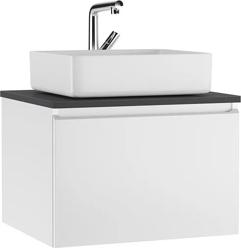 Тумба-умывальник подвесной Домино Senator 60 белый/графит DS4304T+641945