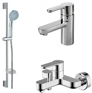 Комплект для ванны 3 в 1 Bravat Stream хром F00310C Комплект для ванны 3 в 1 Bravat Stream хром F00310C, 1