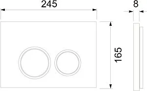 Инсталляция для подвесного унитаза Set 4 в 1 TECEspring R S401104 с кнопкой черный матовый, 3