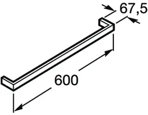 Полотенцедержатель Roca Nuova хром 816527001, 2