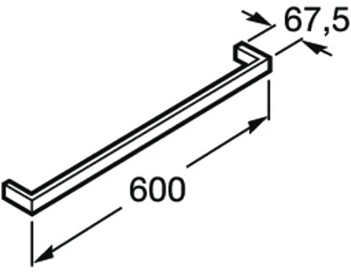 Полотенцедержатель Roca Nuova хром 816527001