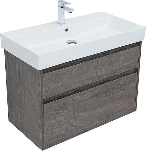 Тумба-умывальник Aquanet Nova Lite 85 дуб рошелье 00249937+