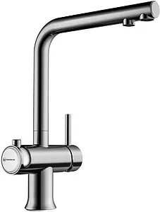 Смеситель для кухни с подключением к фильтру Omoikiri Hotaru-IN-WH нержавеющая сталь/белый 4994050, 1