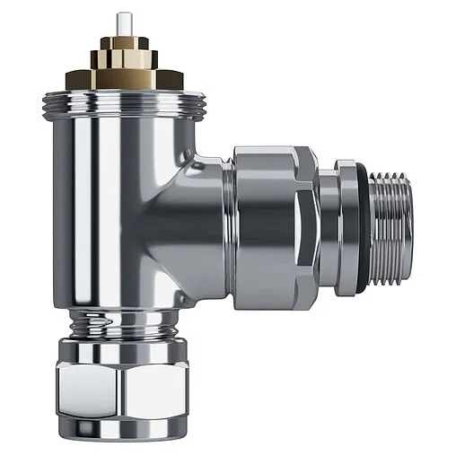 Комплект вентилей терморегулирующих угловых 15x1.0 x ½"н Royal Thermo Design Pro хром RATVXU11215CH Комплект вентилей терморегулирующих угловых 15x1.0 x ½"н Royal Thermo Design Pro хром RATVXU11215CH