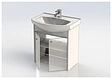 Тумба-умывальник Aquanet Грейс 60 дуб белый/дуб кантербери 00198372+00182641