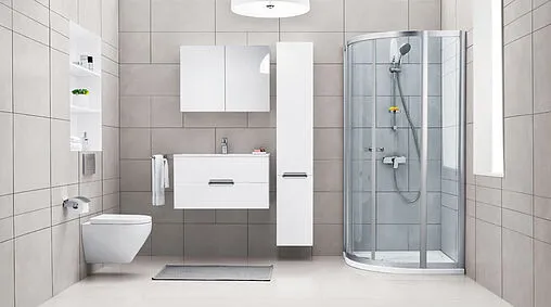 Шкаф-пенал подвесной с бельевой корзиной Am.Pm Spirit 32 R белый M70CHR0321WG