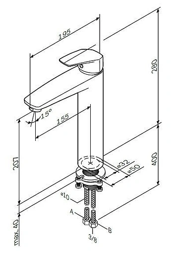 Смеситель для раковины Am.Pm Gem хром F9092000