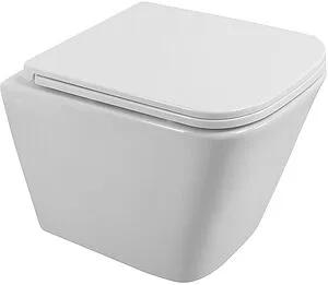 Унитаз подвесной безободковый BelBagno Due белый BB3103CHR/SC, 1