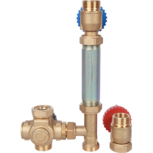 Насосный модуль с термостатическим смесительным клапаном 1&quot;н х ¾&quot;в Stout SDG-0002-002001 без насоса