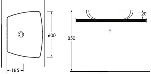 Раковина beWash Helenen 60 белый 69601001 Раковина beWash Helenen 60 белый 69601001, 2