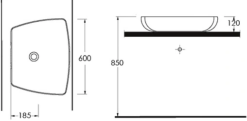 Раковина beWash Helenen 60 белый 69601001 Раковина beWash Helenen 60 белый 69601001