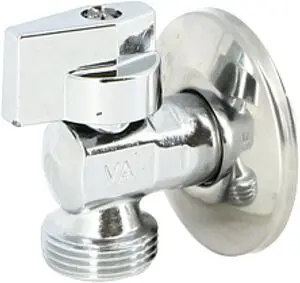 Кран шаровый угловой для бытовой техники ½"н x ¾"н Uni-fitt 181A2300 Кран шаровый угловой для бытовой техники ½"н x ¾"н Uni-fitt 181A2300, 3