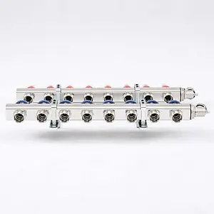 Группа коллекторная с расходомерами 8 отводов 1&quot;в/в x ¾&quot;ек Uni-fitt 440E4308, 3