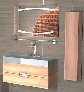 Шкаф-пенал подвесной Aqwella Ancona 25 акация An.05.25/А Шкаф-пенал подвесной Aqwella Ancona 25 акация An.05.25/А, 3