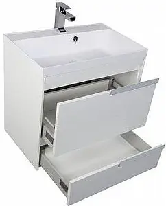 Тумба-умывальник Aquanet Тиволи 70 белый 00180054+00179394, 4