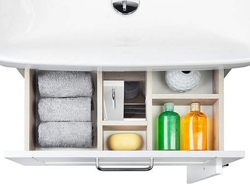 Тумба-умывальник напольная IDDIS Sena 60 белый/дерево SEN60W2i95+0036000i28