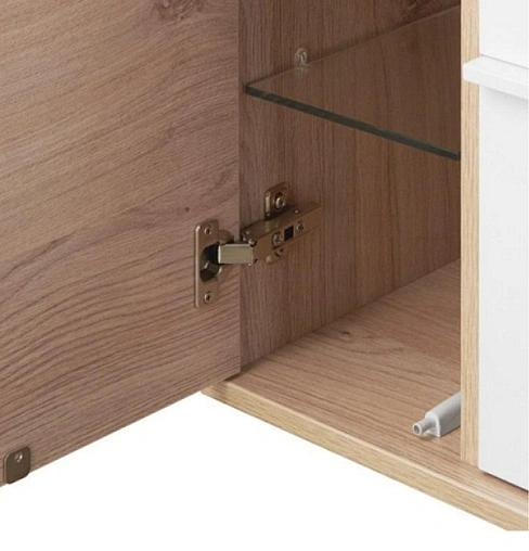 Тумба под умывальник подвесная Aquaton Бостон 75 дуб эврика/белый 1A252601BN010