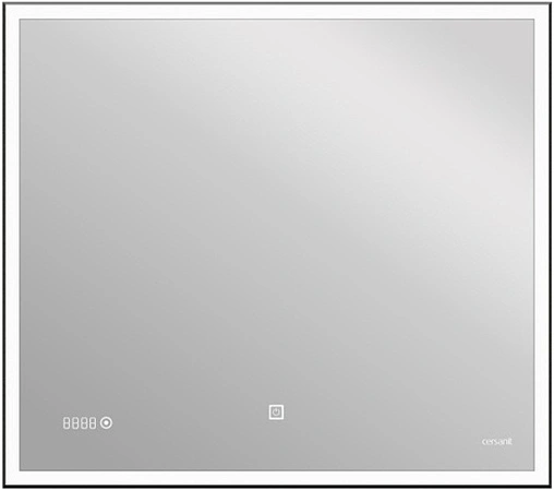 Зеркало с подсветкой Cersanit Led 80 с подогревом чёрный KN-LU-LED011*80-d-Os