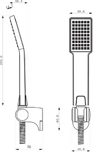Душевой набор Lemark хром LM0802C, 2