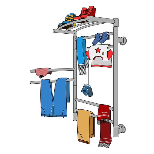 Полотенцесушитель электрический лесенка Energy Multy 800 полированная сталь