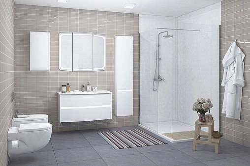 Зеркало с подсветкой Aquaton Астера 95 белый 1A195202AS010