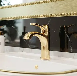 Смеситель для раковины IDDIS Oldie жёлтое золото OLDYG00i01 Смеситель для раковины IDDIS Oldie жёлтое золото OLDYG00i01, 3