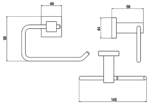 Держатель туалетной бумаги Timo Selene хром 10041/00