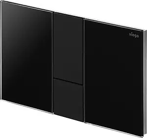 Клавиша смыва для унитаза Viega Prevista Visign for Style 24 8614.1 773311 кнопки/черный матовый, панель/черный глянцевый Клавиша смыва для унитаза Viega Prevista Visign for Style 24 8614.1 773311 кнопки/черный матовый, панель/черный глянцевый, 4
