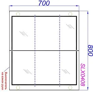 Шкаф-зеркало Aqwella Simplex 80 белый SLX0408 Шкаф-зеркало Aqwella Simplex 80 белый SLX0408, 2