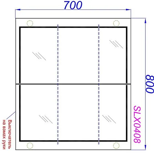 Шкаф-зеркало Aqwella Simplex 80 белый SLX0408