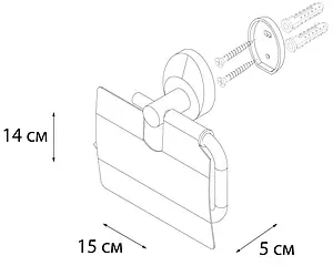 Держатель туалетной бумаги Fixsen Europa хром FX-21810 Держатель туалетной бумаги Fixsen Europa хром FX-21810, 3