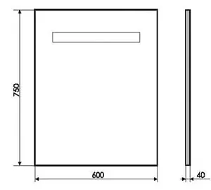 Зеркало с подсветкой Comforty Виола 60 00004140517CF, 2